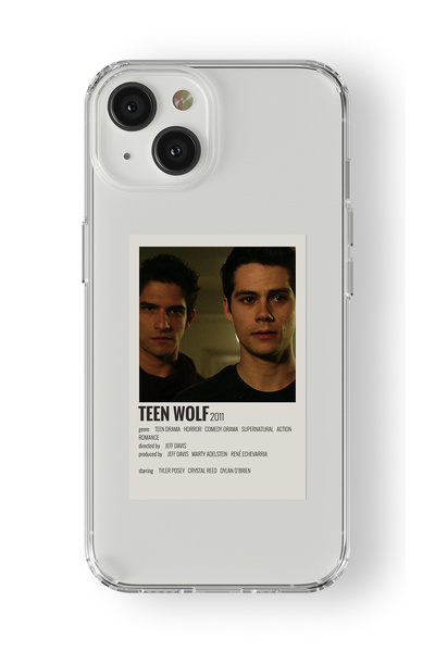 Multitronic iPhone 13 Uyumlu Teen Wolf Poster Tasarım Baskılı Şeffaf Kılıf