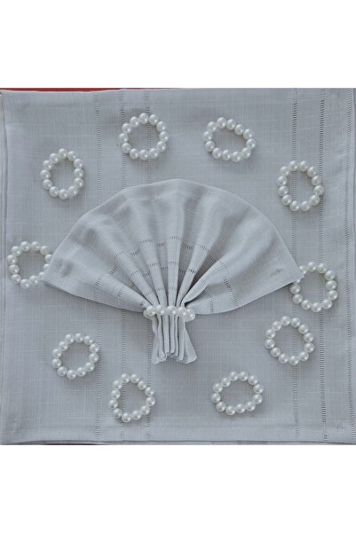 ZESA HOME منديل وخاتم تقديم أمريكي من قماش كولبر (8 قطع)