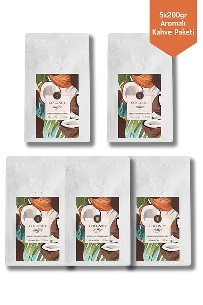 Mim and More 5x200gr Coconut Flavored Coffee Pack