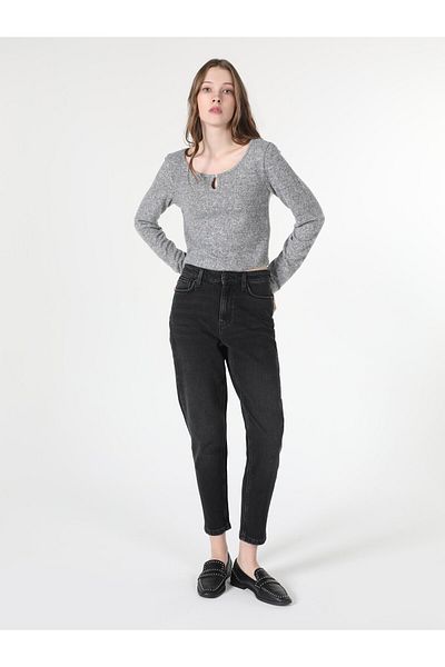 Colin's 896 Maria High Waist Women's Black Jeans - Comfortable Fit, Straight Leg Cl 1060445
