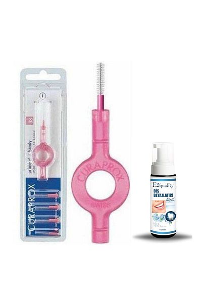 Curaprox CPS 08 Prime Start Interface Brush + Teeth Whitener Foam Gift