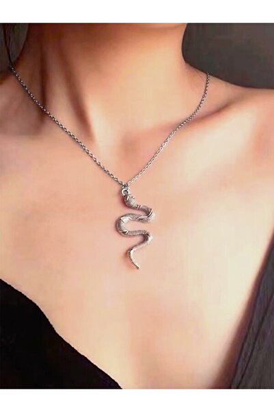 LE&DA Accessory قلادة ثعبان من الفولاذ المقاوم للصدأ