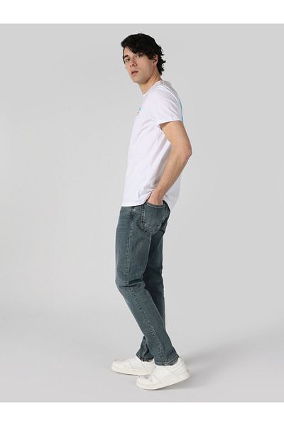Colin's Tricou cu mânecă scurtă cu imprimeu alb pentru bărbați - Regular Fit Cl 1062662