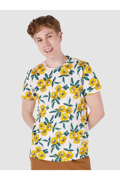 Colin's Tricou alb cu mânecă scurtă pentru bărbați - decolteu, cu croiala normală Cl 1062718