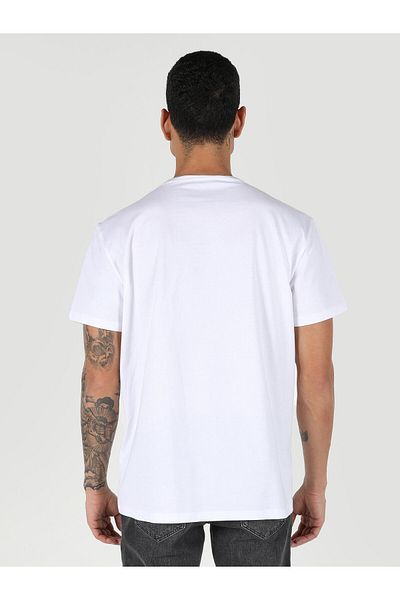Colin's Tricou cu mânecă scurtă cu imprimeu alb pentru bărbați - Regular Fit Cl 1062795