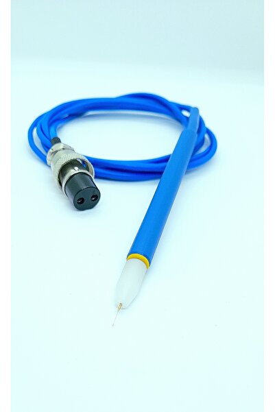 PEM قلم إبرة لإزالة الشعر، مسبار ساكس، لون أزرق، 2 دبوس مع طرف مايك