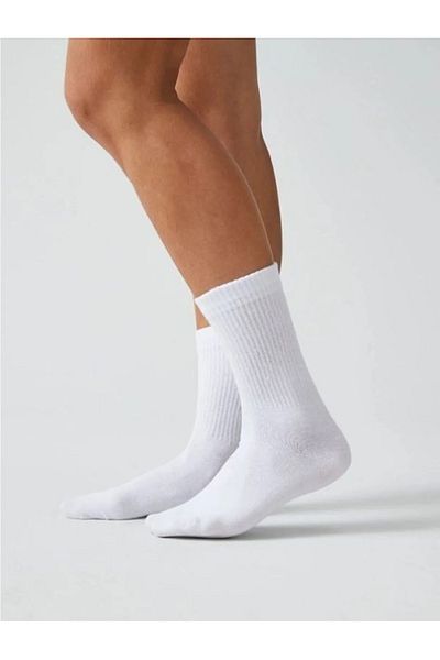 Laula Unisex Tennis White 3-Piece Socks