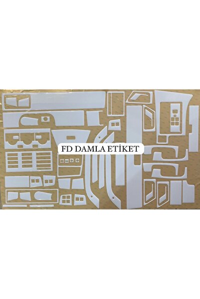 FD OTOMOTİV طقم طلاء الماهوجني فيات تيمبرا تيبو باللون الأبيض