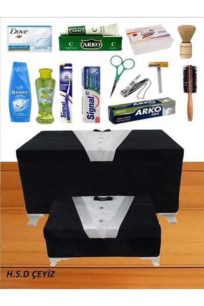 Sonem Çeyiz Cufă de zestre Mire Mire Cosmetică Machiaj Cufă 2 bucăți 1103