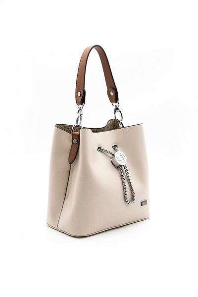 Silver Polo Silver & Polo Beige - Geantă de damă Tan SP967