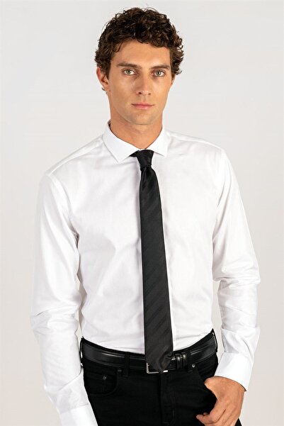 Tudors Μοντέρνο μακρυμάνικο 100% βαμβάκι Dobby Premium ανδρικό πουκάμισο