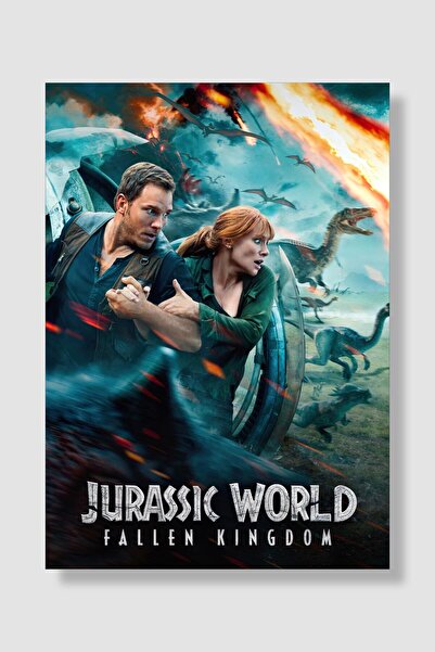 postick Jurassic World Film Posteri Yüksek Kaliteli Parlak Kuşe Kağıdı