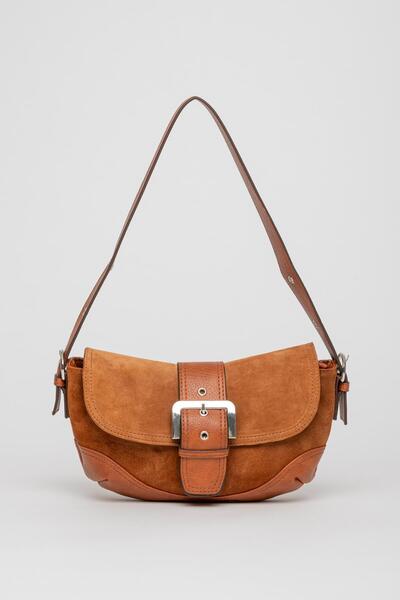 Jacquline Kadın Omuz Ve Çapraz Çanta Taba