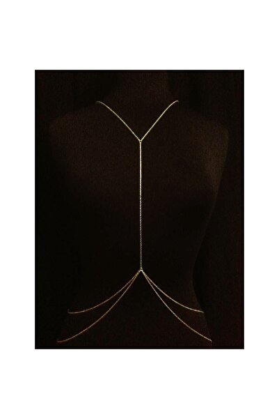 Classy Kaplama Vücut Aksesuarı, Vücut Kolyesi, Vücut Takısı, Belden Beden Ayarlamalı Kadın Takı