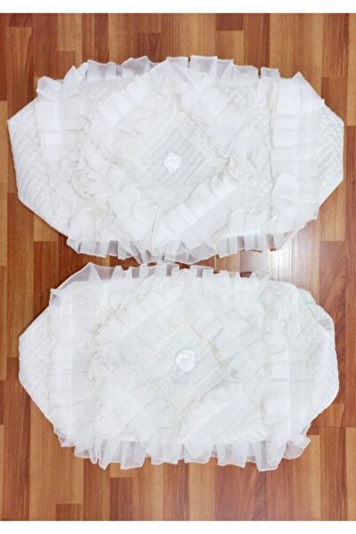 St Morritz Zeynishome 2 Li Büyük Boy Gelin Modeli Güpürlü Bohça Söz Nişan Hur...