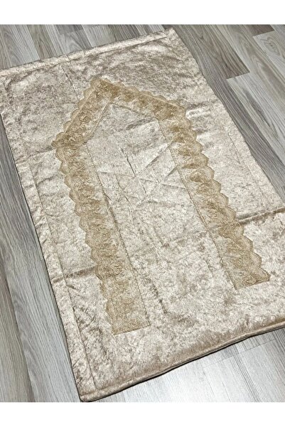 St Morritz Çeyizlik Kadife Gold Işlemeli 3`lü Kapicino Bohça Nişan Çeyizlik Seccade Gelin Damat Hurcu