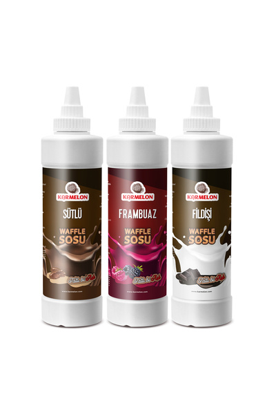KARMELON Waffle & Krep & Pankek Sos 3'lü Set - 300gx3 Adet