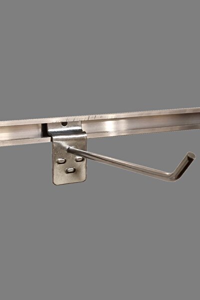 Manken İstanbul 50 Pieces Channeled 10 Cm Board Hook Shelf Hanger