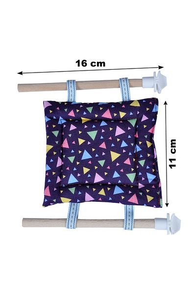 X-Perk Bird Bed Soft Texture Fabric Bed for Birds Bird Bed Width 11 Cm Length 11 Cm
