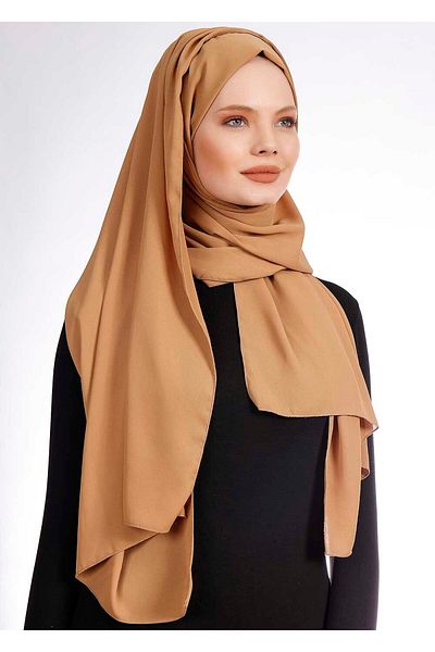 Ecardin Κρεπ Ύφασμα Πρακτικό Σάλι Lycra - St 238 Light Caramel