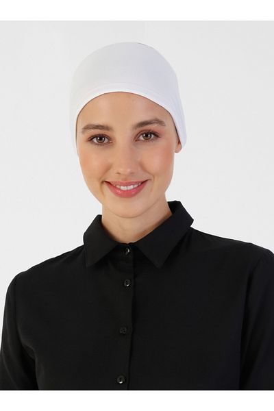 Ecardin White Thin Parisian Breathable Fabric - Bandana Bone St 358
