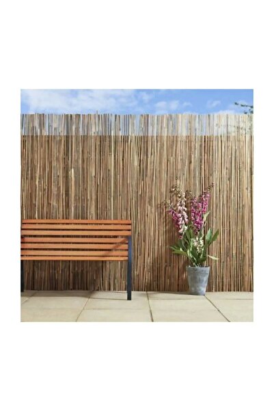 ERASTAM Bambu Kamış Doğal  Rulo Gölgelik Çit En 2 Metre Uzunluk 6 Metre  2x6 m