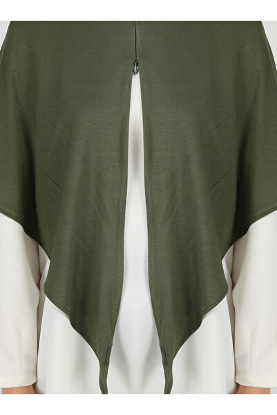 Ecardin Ρυθμιζόμενο ύφασμα βισκόζης με φερμουάρ Hijab Lycra Shawl - St 099 Khaki