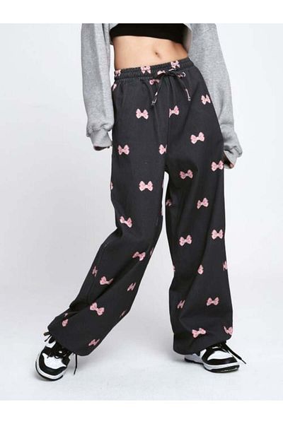 Touz Moda Φούτερ Y2k Pink Ribbon Streetwear