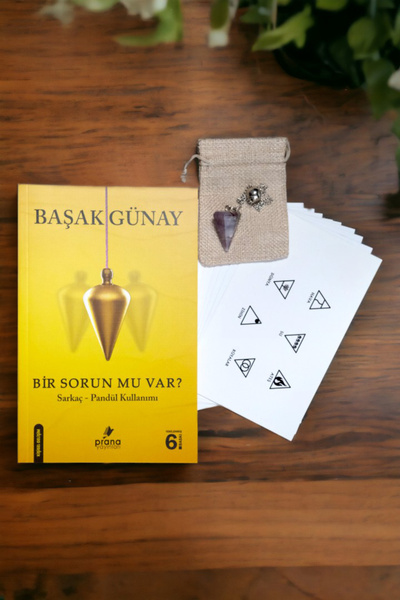 HEY SEN BİR MUCİZESİN Ametist  Doğal Taş Pandül Tam Set Sarkaç