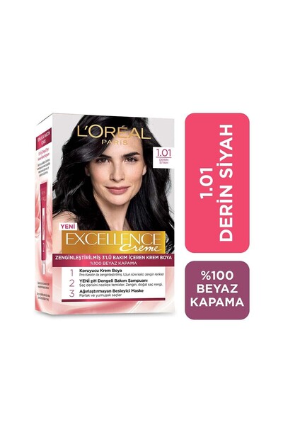 L'Oreal Paris Excellence Creme 1.01 Deep Pure