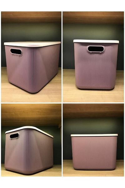 Bayev 21 Lt Storage Purple Multi-Purpose In-Cabinet Organizer Box - Toy and Laundry Basket