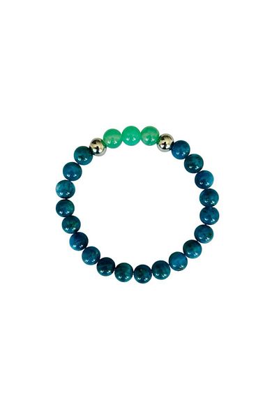 MK tasarım Real Apatite Aventurine Stone Bracelet mk.029.001