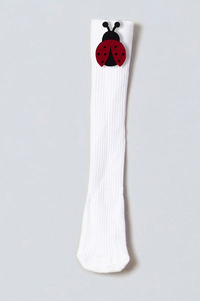 ADABEBEK Orange Yellow Floral Felted Baby Knee Socks