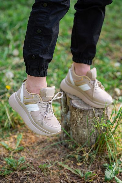 Nubbock Pantofi ortopedici de zi cu zi cu sclipici crem pentru femei NK0936