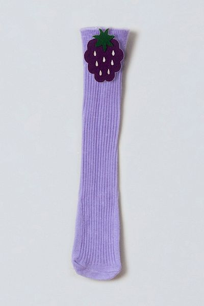 ADABEBEK Blackberry Felted Baby Girl Knee Socks