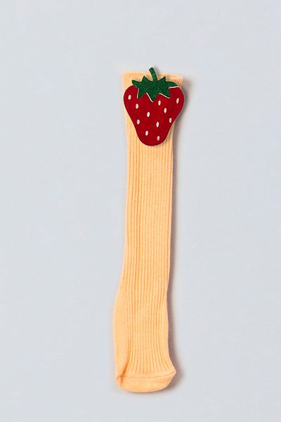 ADABEBEK Strawberry Felted Baby Knee Socks