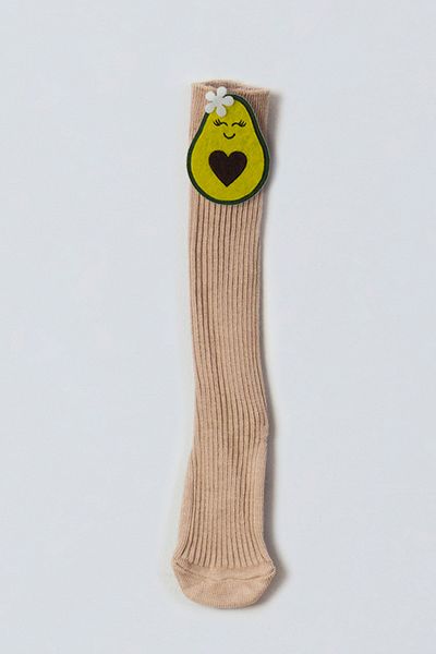 ADABEBEK Buckle Avocado Felt Baby Knee Socks