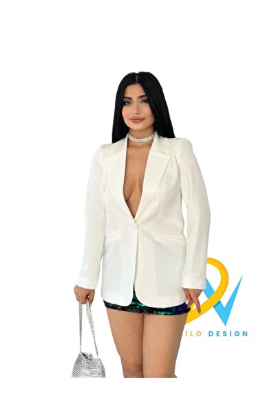 Farina Jachetă cu un singur nasture pentru femei