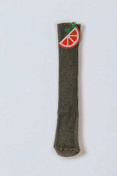 ADABEBEK Orange Felted Baby Knee Socks