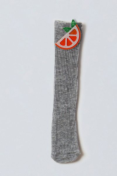 ADABEBEK Orange Felted Baby Knee Socks