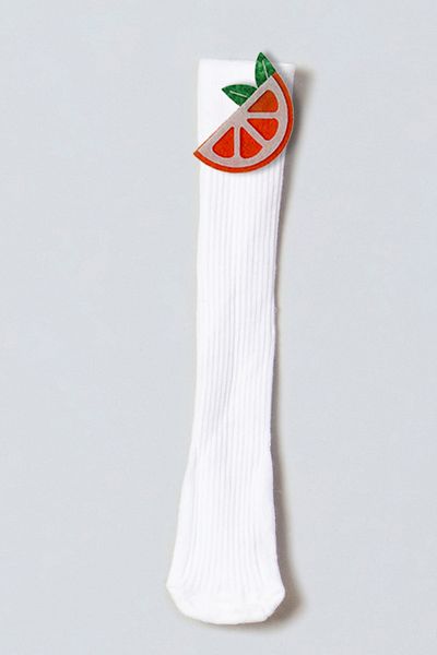 ADABEBEK Orange Felted Baby Knee Socks