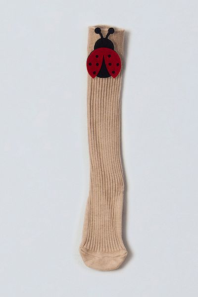 ADABEBEK Orange Yellow Floral Felted Baby Knee Socks