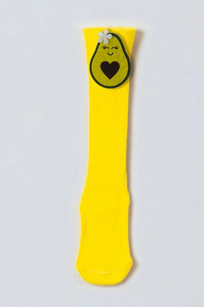 ADABEBEK Buckle Avocado Felt Baby Knee Socks