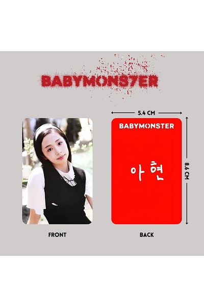 Kpop Dünyasi BABYMONSTER '' Babymons7er '' Tag POB Set 2 PCs
