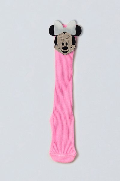 ADABEBEK White Bow Miki Felted Baby Girl Knee Socks