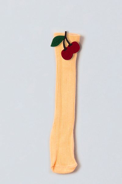 ADABEBEK Cherry Felted Baby Knee Socks
