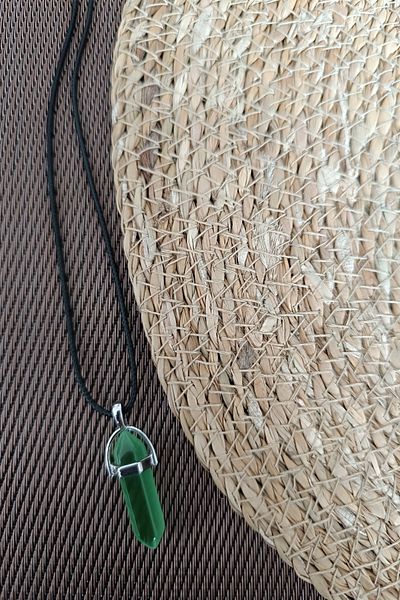 MGA DOĞAL TAŞ Green CAT Eye Natural Stone Pendant Original Gemstone Pendant Nails Cut Natural Cat Eye Stone