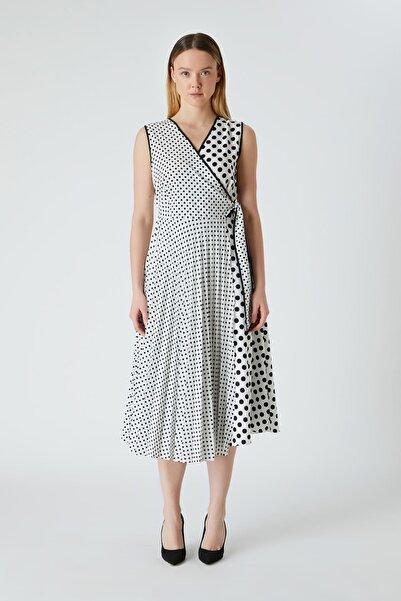 FEVER Puan desenli anvelop elbise