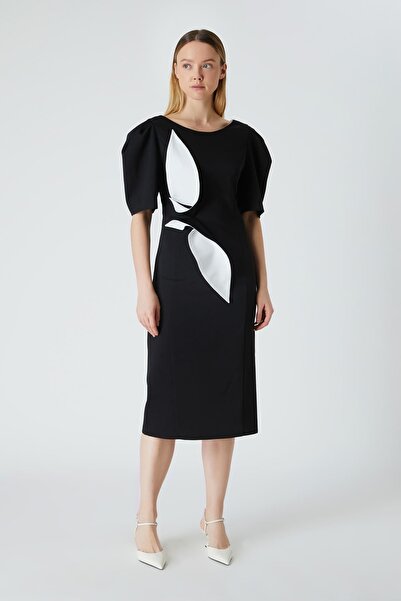 FEVER Çift renk çicekli elbise