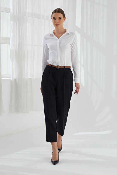 ModaPlaza Pantaloni de damă cu centură slăbită 4577